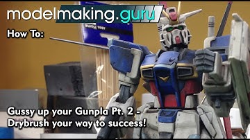 GURU HOW TO:  Skill Level 1 Gunpla Weathering for Beginners Pt. 2