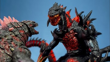 EVOLVED GODZILLA  vs SINISTER SHIN GODZILLA | PART 1 | an epic battle stop motion