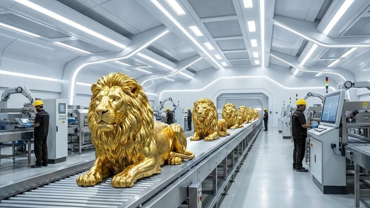 Inside Solid Gold Lion Factory Secrets Revealed