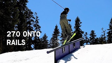 Fischer Alpine | Learn how to Spin a 270 onto a Rail with Skis