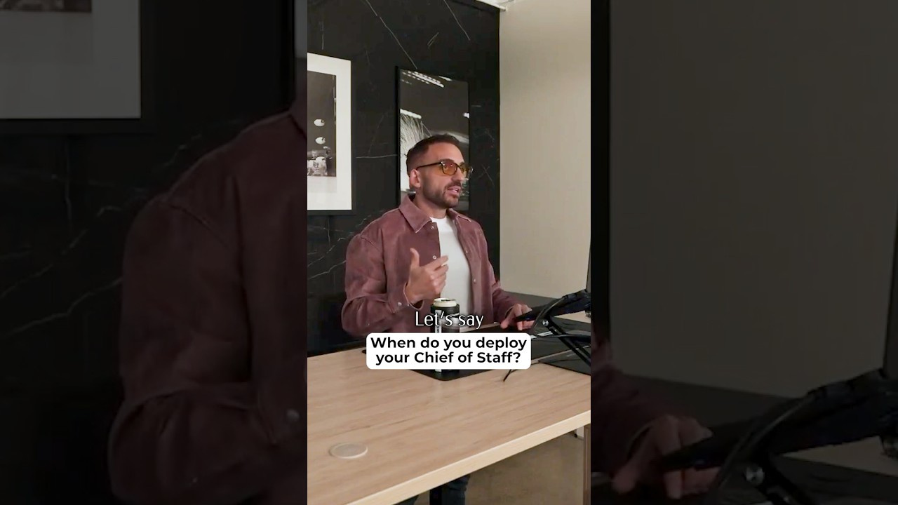 Когда вы отправляете в командировку своего начальника штаба?