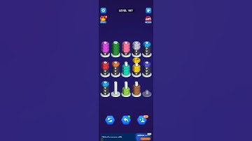 nut sort puzzle level 107 #androidpuzzlegame #games #bestarcadegames #arcadegame