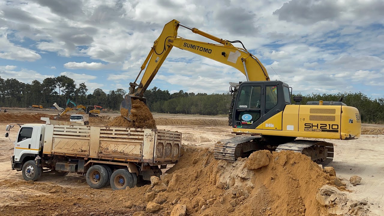 ยังขึ้นชื่อเรื่องความไว SUMITOMO SH210-5 มาเสริมทัพช่วยเจ้าซานี่อีกคัน EP.1742