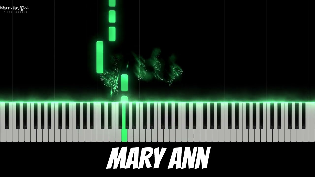 Mary Ann (Notes Only) - Alfred’s Basic Adult Piano Book 1