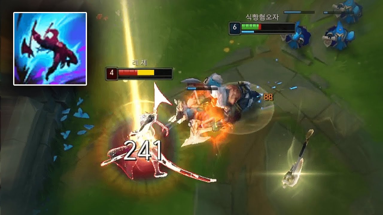 올라프에게 대가리박는 요네의 최후