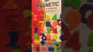Magnetic letters & Number #magneticletters #magnet  #abdullahvlog #youtubeshorts #shorts