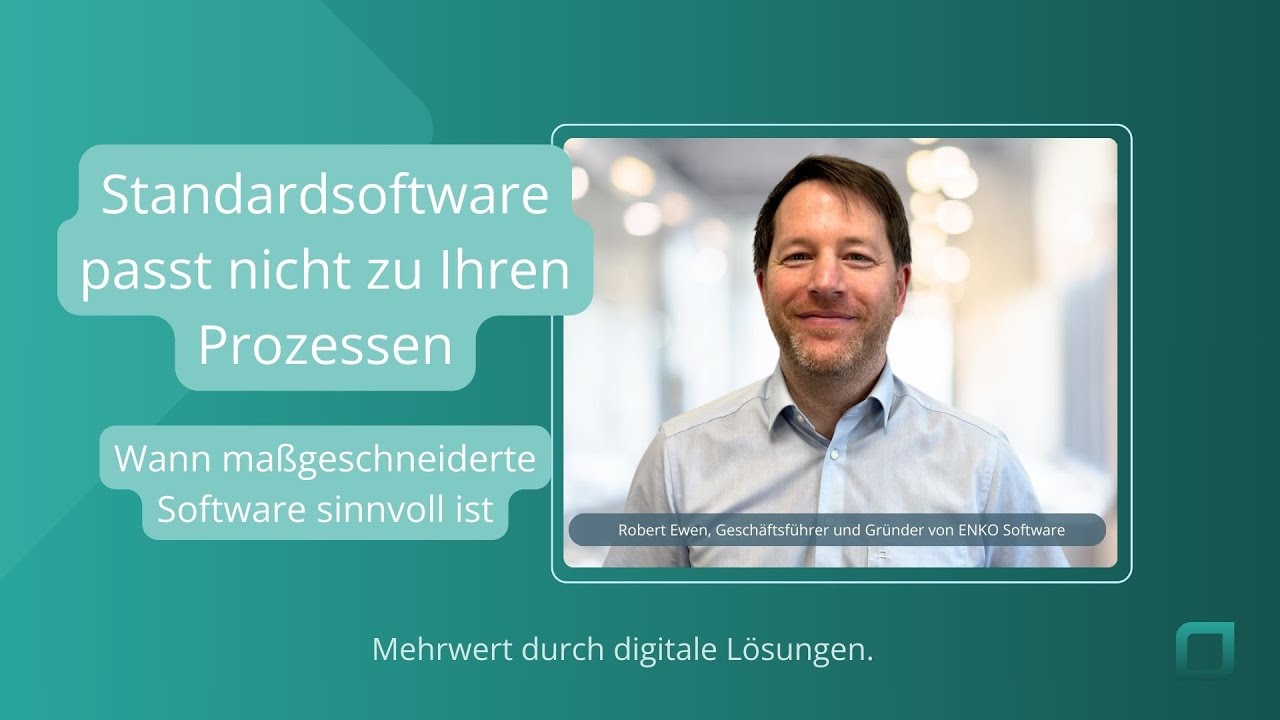 Standardsoftware passt nicht zu Ihren Prozessen. Wann maßgeschneiderte ...