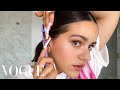 Rosalas guide to pink eyeshadow and a slickedback ponytail  beauty secrets  vogue