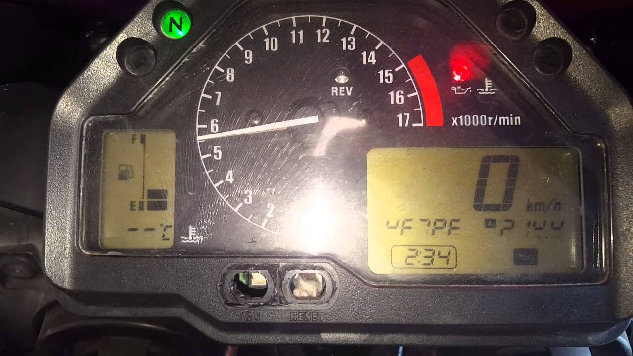 cbr600rr cbr600 odometer speedometer damaged YouTube