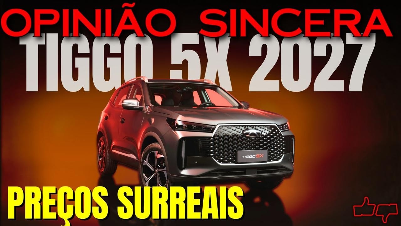 Novo CAOA Chery Tiggo 5x 2027: PREÇOS SURREAIS! Novo design, mais equipamentos. Melhor da categoria?