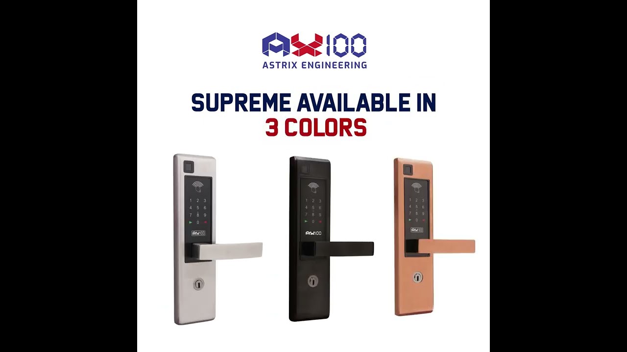 AX100 Supreme Digital Lock Astrix Products Smart Door Lock India