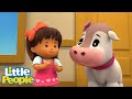 Little People Mini Adventures | The Little Cow Is Scared Of The Vet | Kids Cartoons