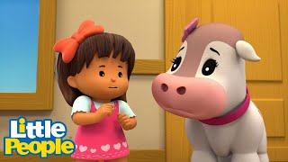 Little People Mini Adventures | The Little Cow Is Scared Of The Vet | Kids Cartoons