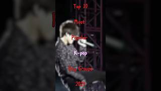 Top 10 most popular k-pop boys group 2024