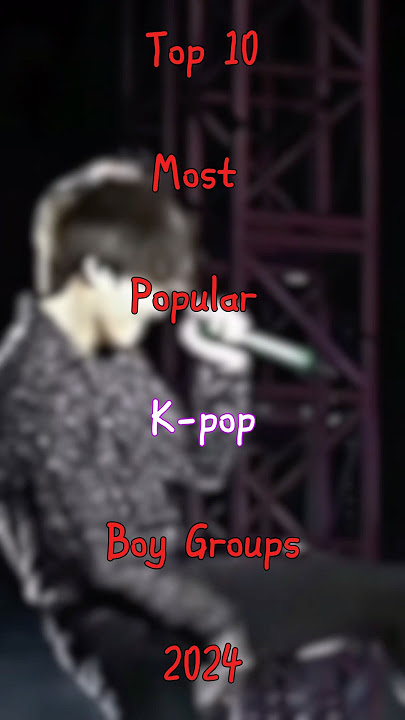 Top 10 most popular k-pop boys group 2024