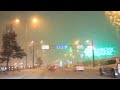 Almaty road trip.Проспект Аль Фараби в сильный снегопад. 23 декабря 2016. #kazakhstan #roads #almaty