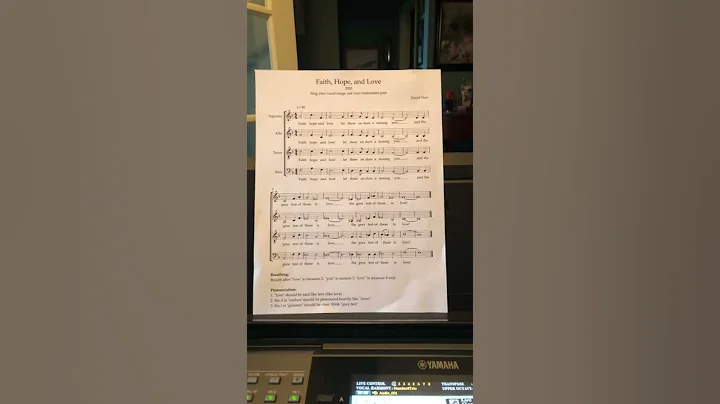 Tenor Faith Hope and Love