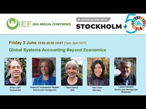 Global Systems Accounting: Beyond Economics | Friday, June 3, 2022