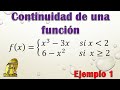 Continuidad de una función | Ejemplo 1
