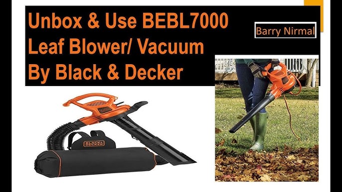 Black and Decker BEBLV300 Garden Vacuum and Leaf Blower with Back