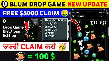 Blum Airdrop Drop Game | Blum New updates| Blum Drop Game Election edition| Potusclick Airdrop