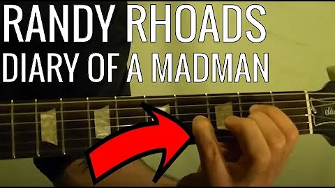 Diary of a Madman Intro - Randy Rhoads - Guitar Lesson