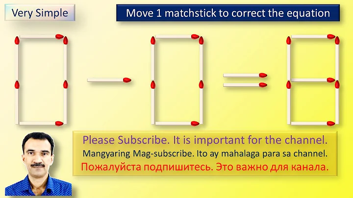 Matchstick Puzzle 0-0=8
