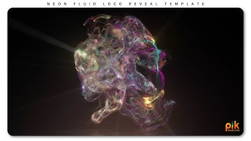 Neon Fluid Logo Reveal - Free After Effect Template