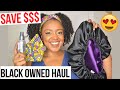 DISCOUNT CODES!! BLACK OWNED Natural Hair Product Haul: Bonnets, Hair Ties, Scrunchies & MORE!
