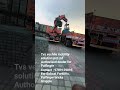 Brick Loading unloading Palfinger &amp; Tvs Vechile Mobility Solution Pvt Ltd #Palfinger#Brickgrapple#