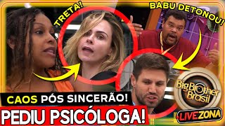🚨BBB26 CAOS PÓS SINCERÃO: SOL DETONA ANA PAULA E DEPOIS PEDE PSICÓLOGA! TRETA DE BABU E JONAS RENDE🔥