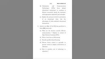 MDE-418/MDE-518  DECEMBER-2021 QUESTION PAPER IGNOU