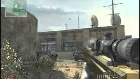 Quick scope through the wall.. CoD MW3.