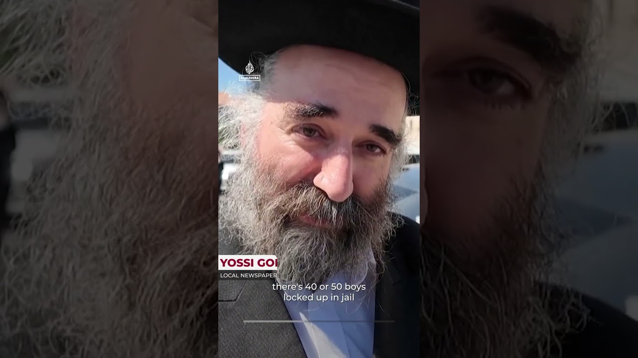 Israeli Ultra-Orthodox Jews block traffic against military draft | #AJ shorts