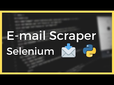 Scrape E-mails from any Website using Selenium in Python