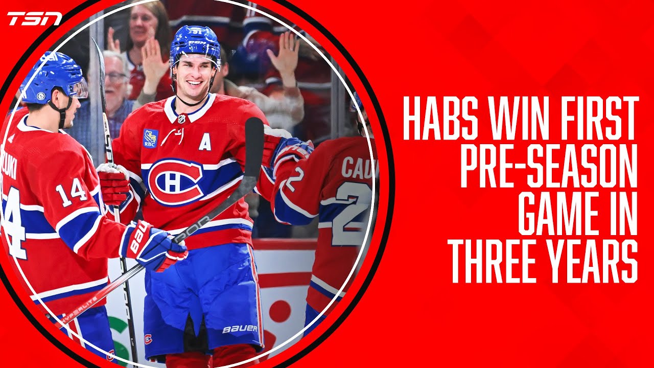 Canadiens win first pre-season game in three years