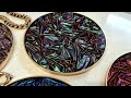 #1146 Incredible Crushed 'Velvet' Effects In These Beautiful Resin Coasters