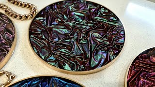 #1146 Incredible Crushed 'Velvet' Effects In These Beautiful Resin Coasters