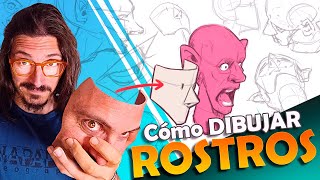 APRENDE a DIBUJAR el ROSTRO de una MALDITA VEZ [ cabeza humana, estructura facial y anatomía ]