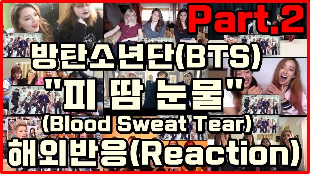 (Kpop Reaction Mashup/케이팝 해외반응) 방탄소년단(BTS) - '피 땀 눈물 (Blood Sweat & Tears)' Part.2