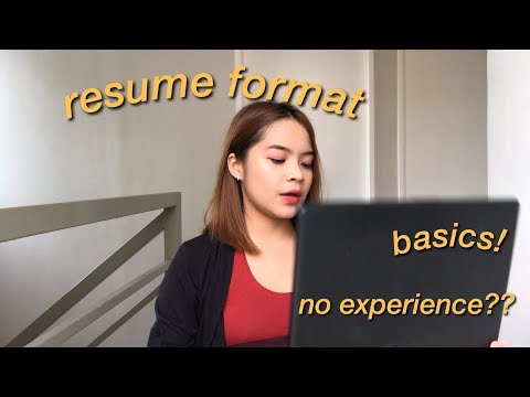 HOW TO WRITE YOUR FIRST RESUME (w/ NO Working Experience!!)