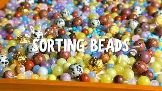 Satisfying ASMR Bead Sorting | Close-up, No Talking