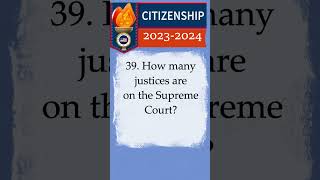 2023-2024 U.S CITIZENSHIP TEST, Civics Test (QUESTION 39) Naturalization #youtubeshorts