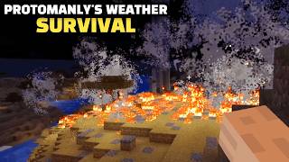 Wildfire Almost Took Us OUT! | Minecraft Weather Survival | Ep: 5