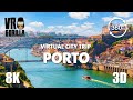 Porto portugal guided tour in 360 vr short  virtual city trip  8k stereoscopic 360