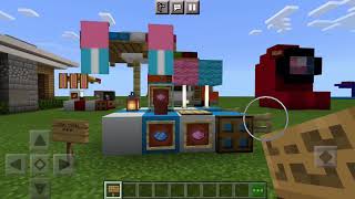 Minecraft Tutorial: How To Make A Cotton Candy Stand