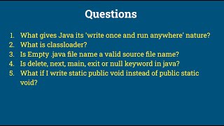 Java Interview Questions | Part 2