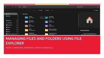 Managing Files and Folders using File Explorer | Digital Literacy Course