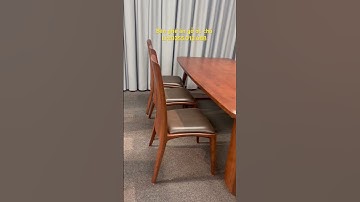 Bàn ghế ăn gỗ óc chó cao cấp cấu hình 6ghê#bangheango #bangheanoccho