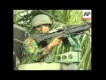Firefight between indonesian army and rebels